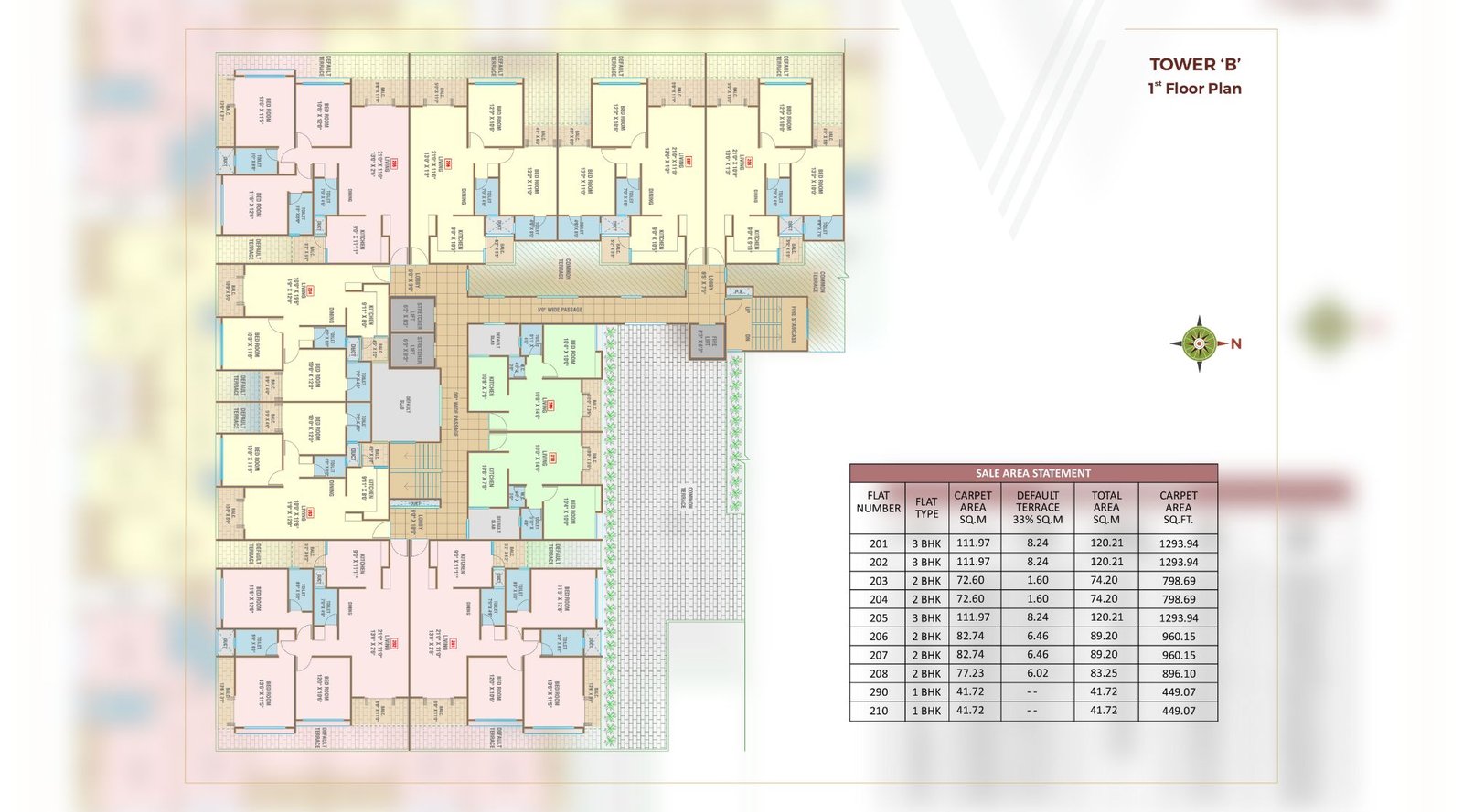 Valeentina-Tower-Typical-Floor-Plan-Tower-B-1st-Floor